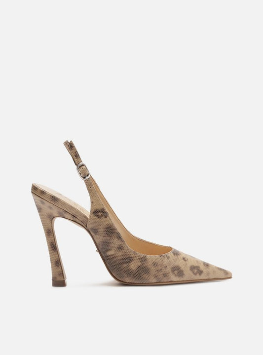 Scarpin Animal Print Salto Alto Slingback Esther