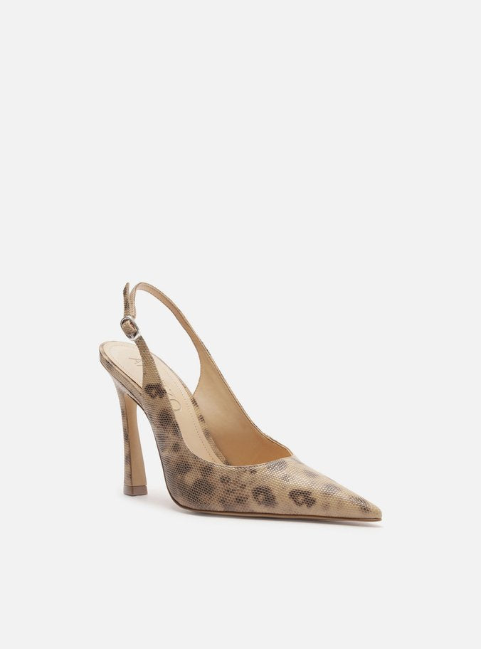 Scarpin Animal Print Salto Alto Slingback Esther