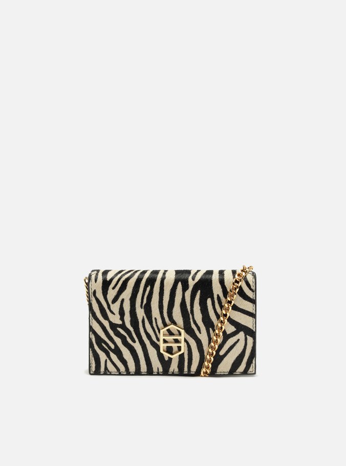 Bolsa Tiracolo Animal Print Pequena Alça Metal