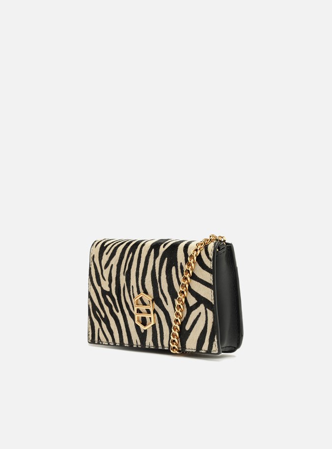 Bolsa Tiracolo Animal Print Pequena Alça Metal