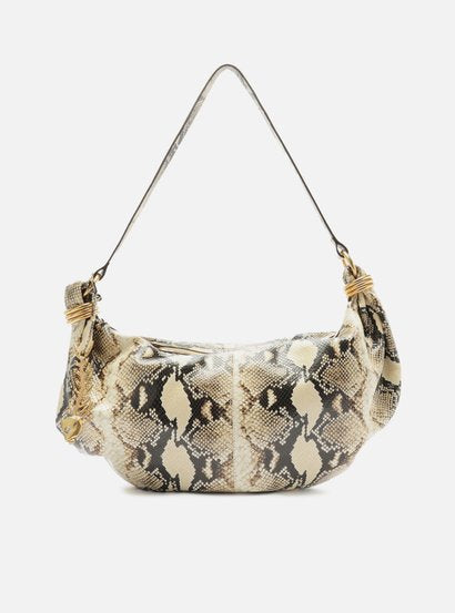 Bolsa Hobo Snake Grande Metais